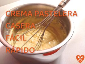 Receta: crema pastelera fácil y rápido