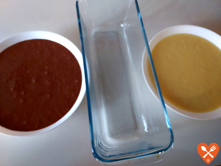 Bizcocho marmolado esponjoso - Receta
