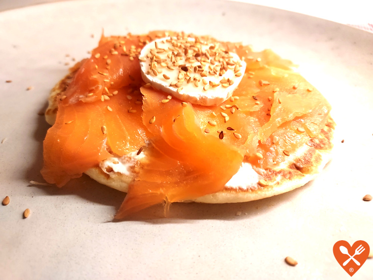 Recetas de Cenas fáciles - Tosta de Salmón y queso