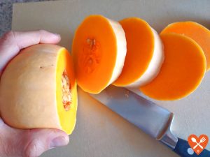 Cómo cortar una calabaza cacahuete
