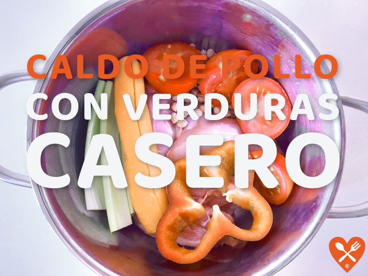 Receta del para hacer caldo de pollo con verduras