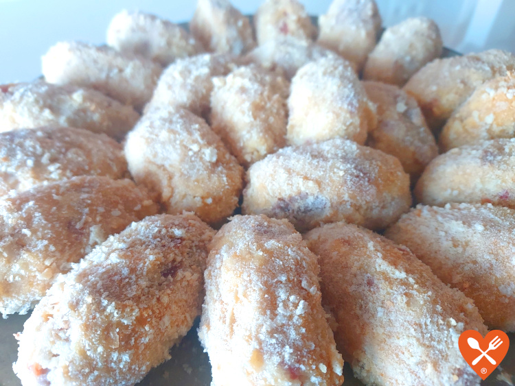 Receta de croquetas de pollo y jamón