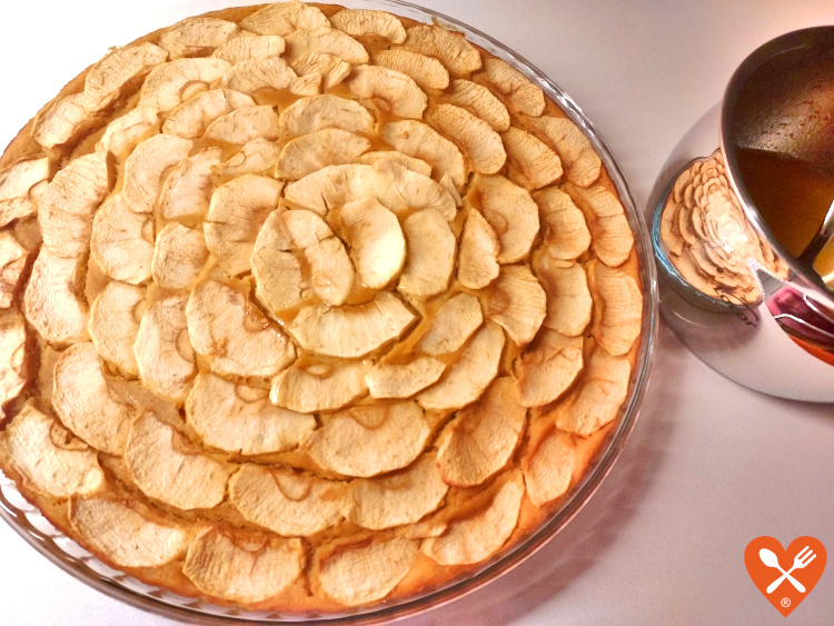 Como se hace la tarta de manzana fácil sin hojaldre