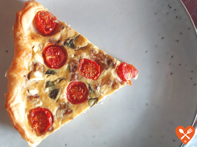 Cómo hacer quiche de Tomates Cherry