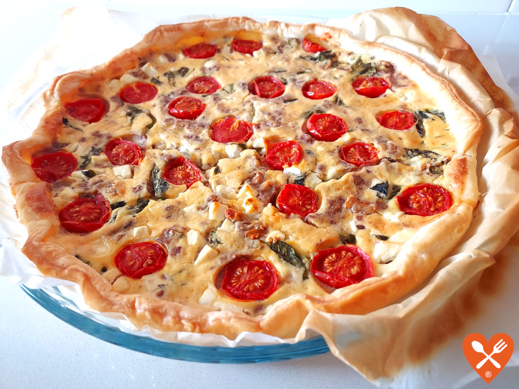 Receta de Quiche de Tomates Cherry